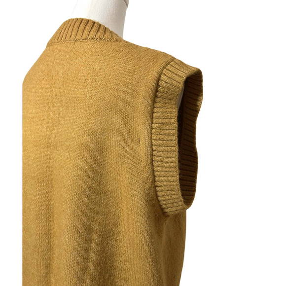 Hey Girl Women's Camel Brown High Low Soft Sweater Vest Medium - Picture 4 of 5